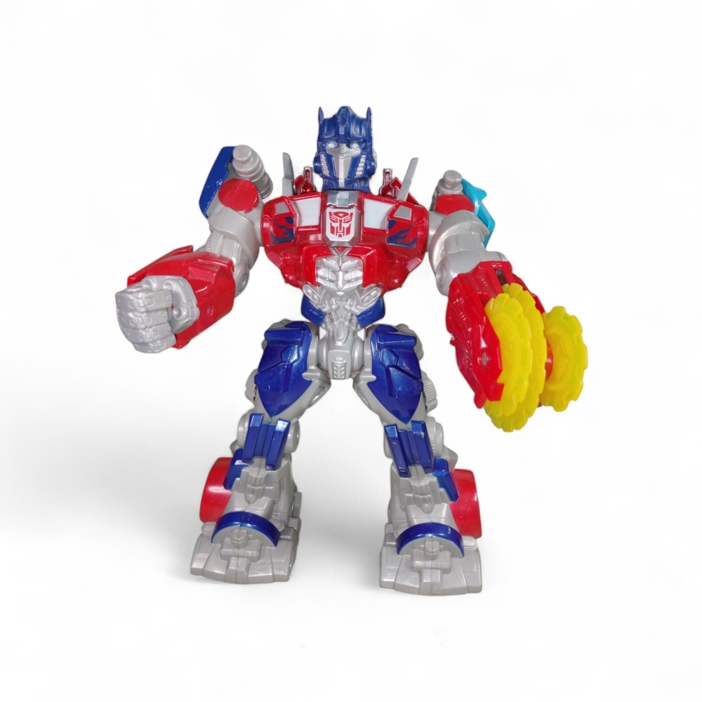 Transforming Robot Action Figure - Red, Blue, Silver